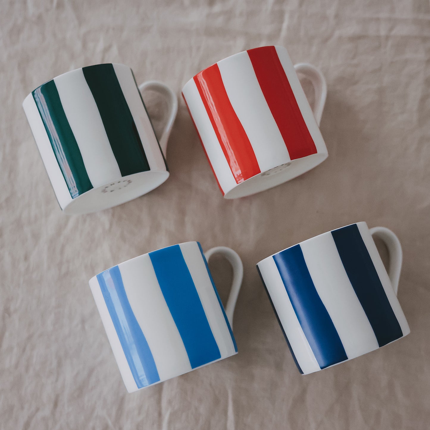 Tasse Streifen dunkelblau (VE = 4 Stk.)