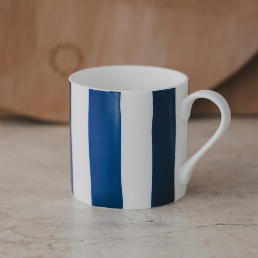 Tasse Streifen dunkelblau (VE = 4 Stk.)