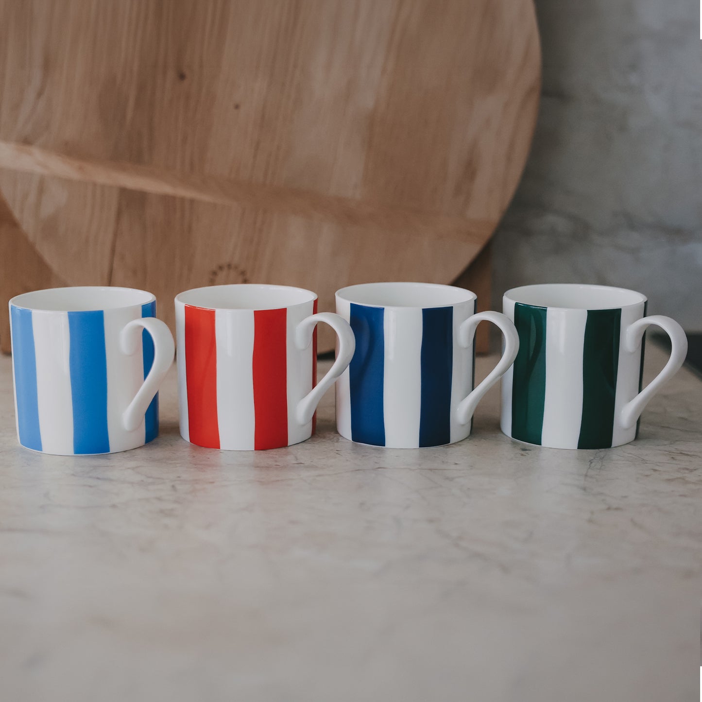 Tasse Streifen grün (VE = 4 Stk.)