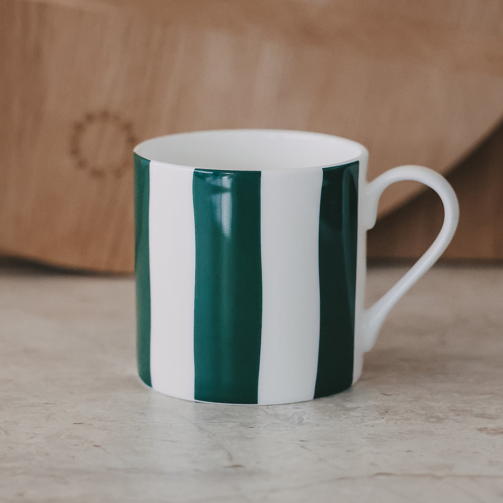 Tasse Streifen grün (VE = 4 Stk.)