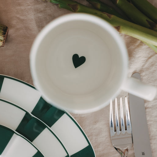 Tasse Streifen grün (VE = 4 Stk.)