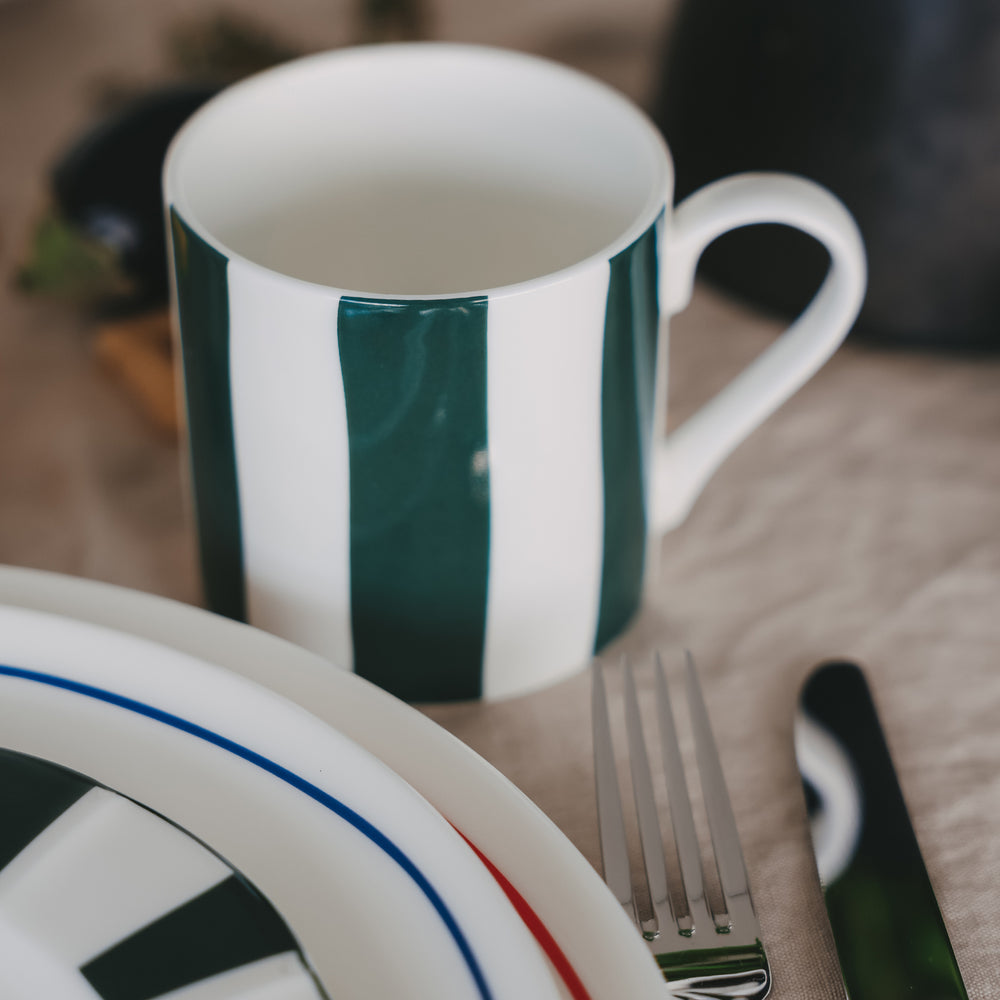 Tasse Streifen grün (VE = 4 Stk.)