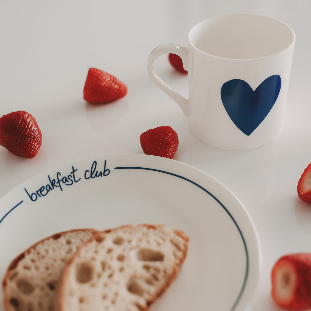 Tasse Breakfast club dunkelblau (VE = 4 Stk.)