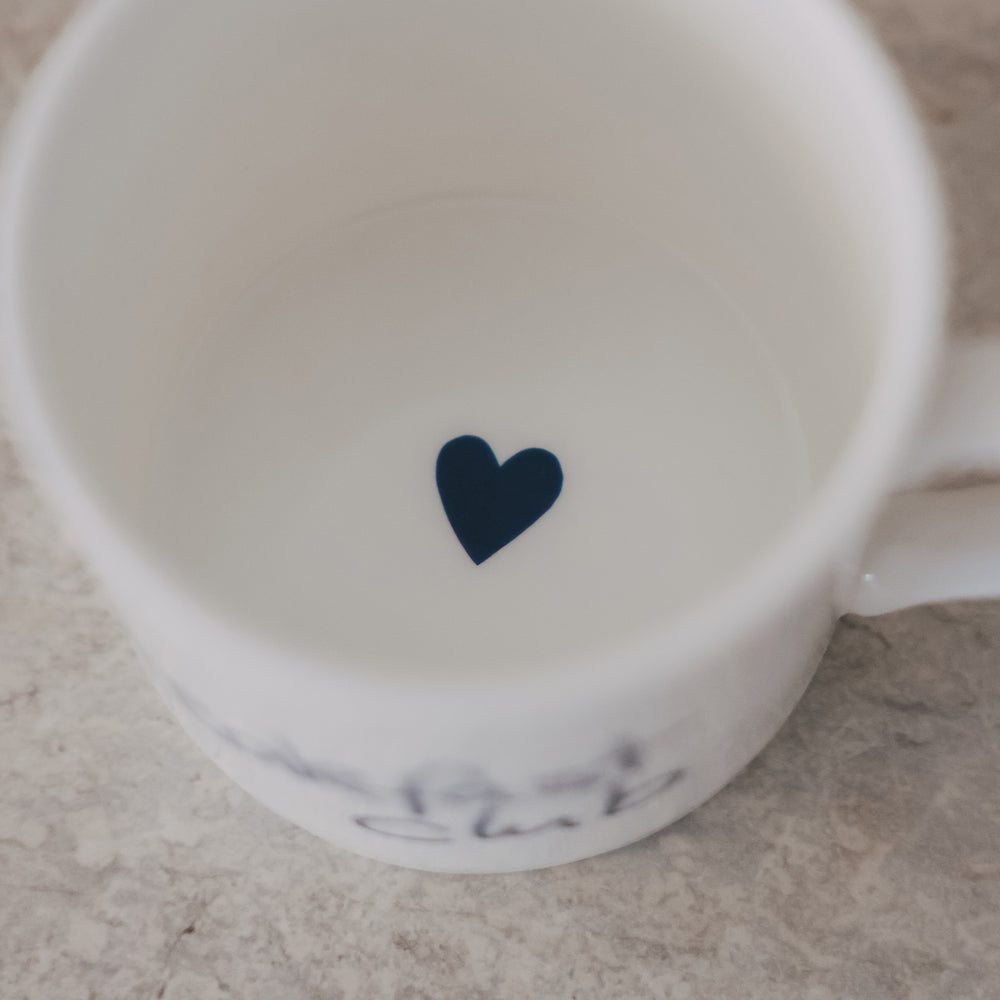 Tasse Breakfast club dunkelblau (VE = 4 Stk.)