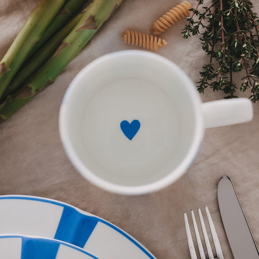 Tasse Breakfast club hellblau (VE = 4 Stk.)