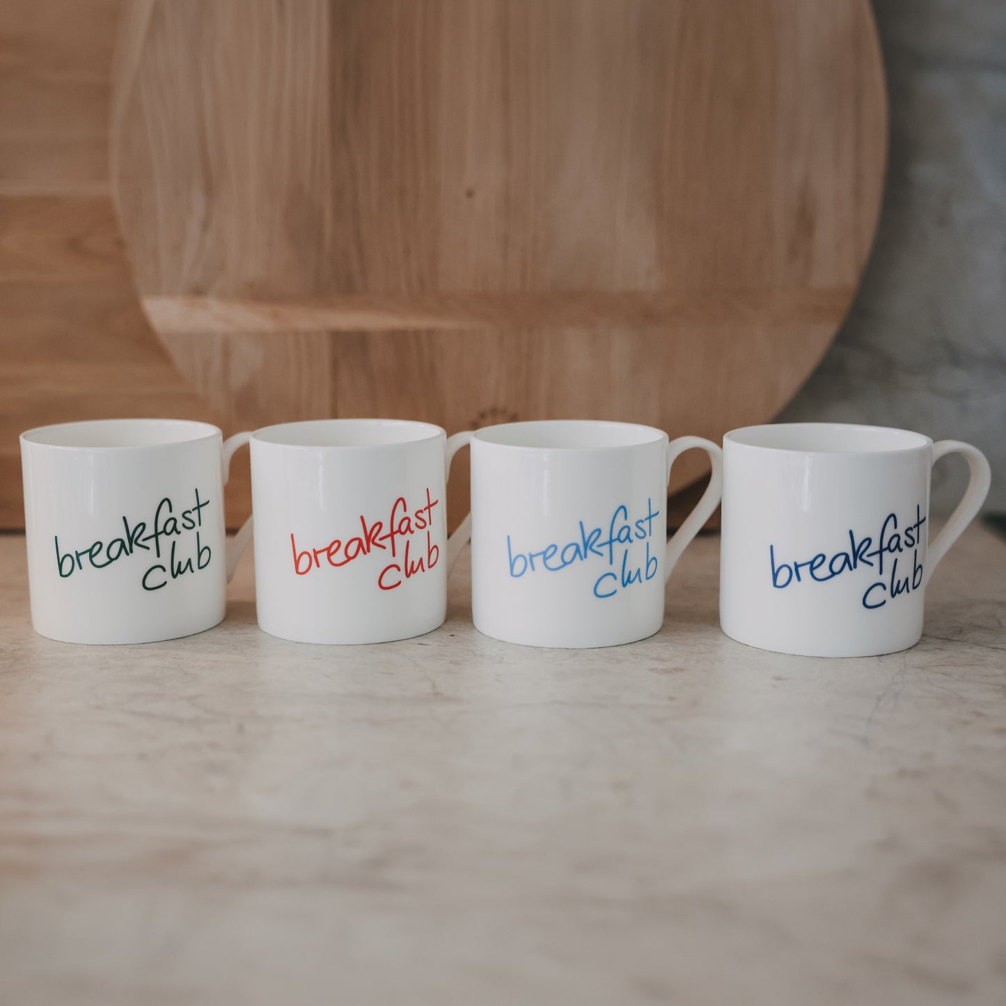 Tasse Breakfast club hellblau (VE = 4 Stk.)