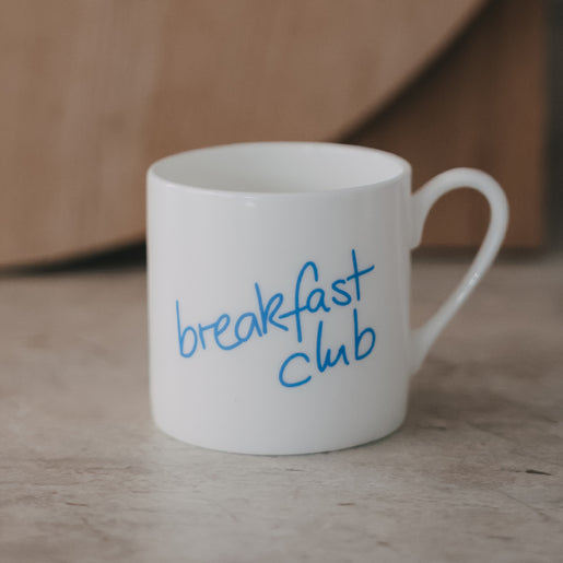 Tasse Breakfast club hellblau (VE = 4 Stk.)