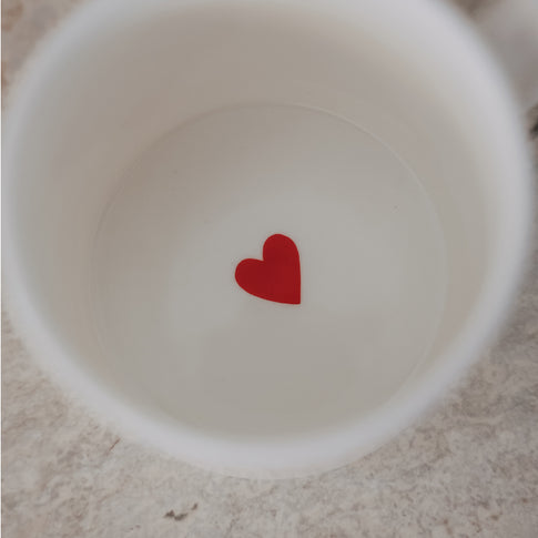 Tasse Breakfast club rot (VE = 4 Stk.)