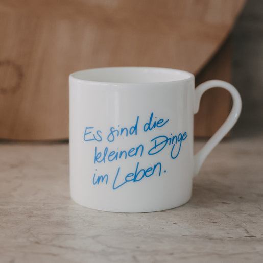 Tasse Kleine Dinge hellblau (VE = 4 Stk.)
