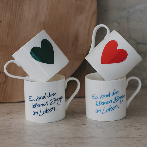Tasse Kleine Dinge grün (VE = 4 Stk.)