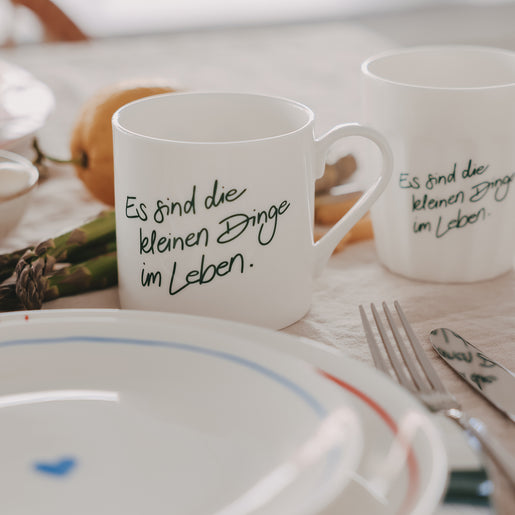 Tasse Kleine Dinge grün (VE = 4 Stk.)