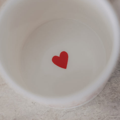 Tasse Kleine Dinge rot (VE = 4 Stk.)