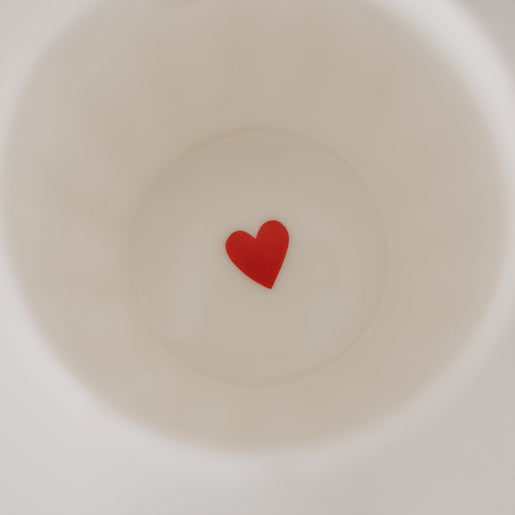 Becher kleine Herzen rot (VE = 4 Stk.)