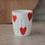 Becher große Herzen rot (VE = 4 Stk.)