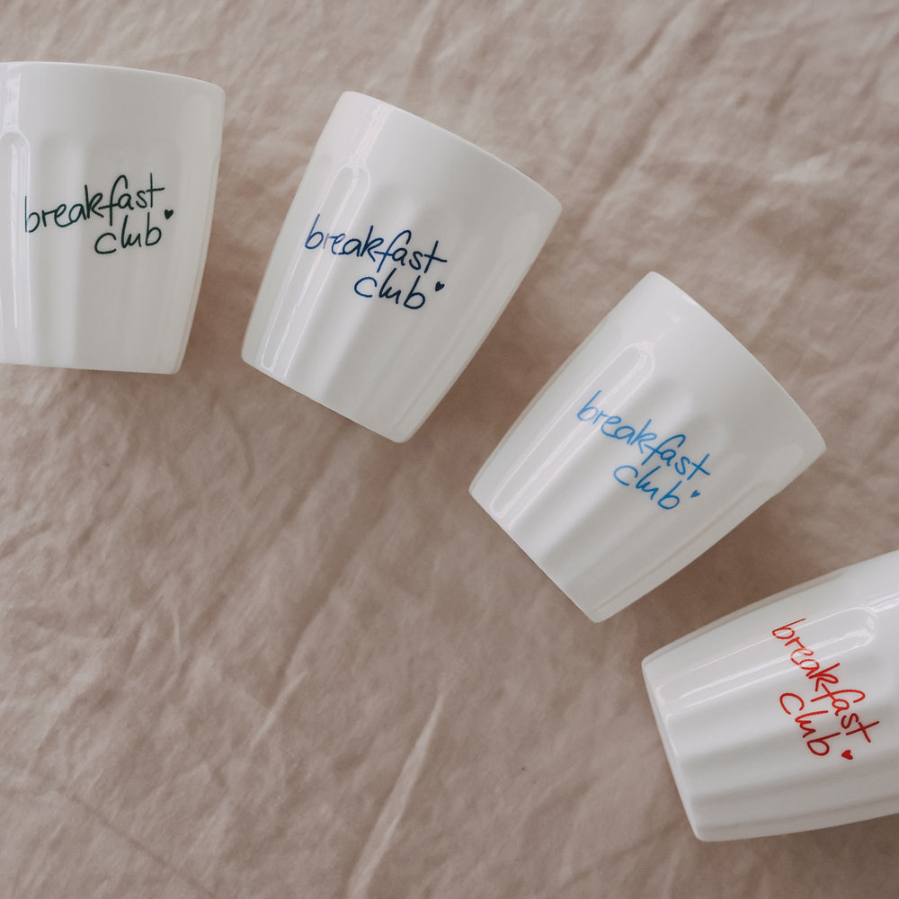 Becher Breakfast club dunkelblau (VE = 4 Stk.)