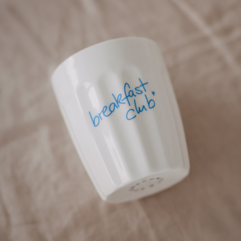 Becher Breakfast club hellblau (VE = 4 Stk.)