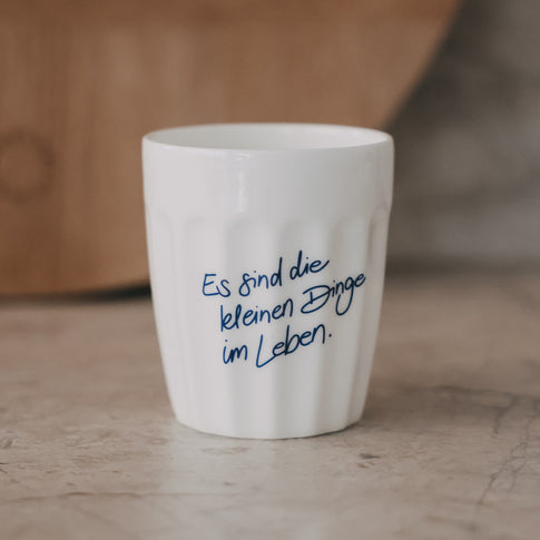 Becher Kleine Dinge dunkelblau (VE = 4 Stk.)