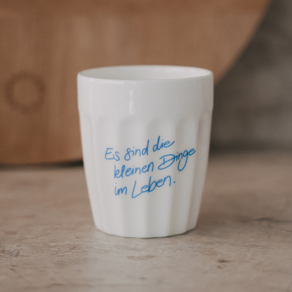 Becher Kleine Dinge hellblau (VE = 4 Stk.)