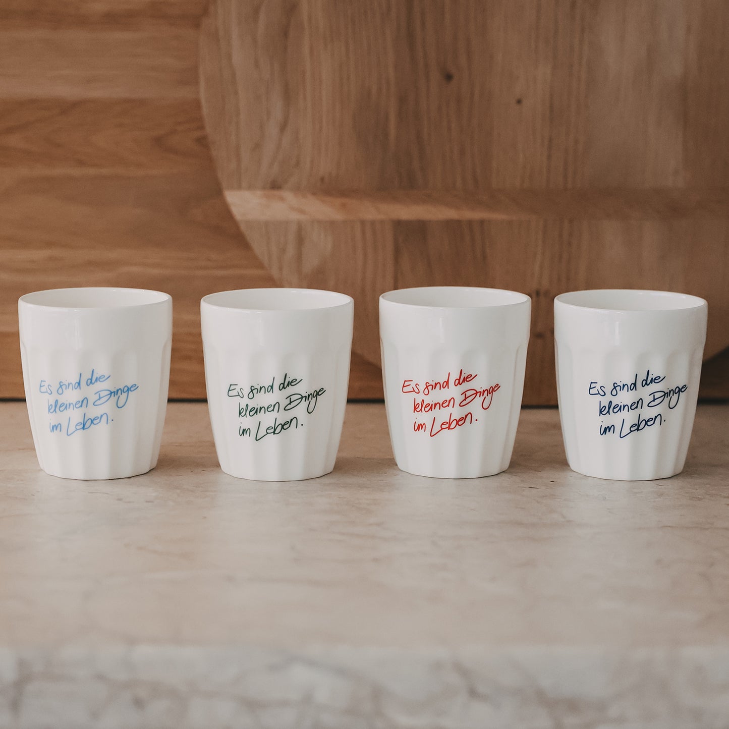 Becher Kleine Dinge hellblau (VE = 4 Stk.)