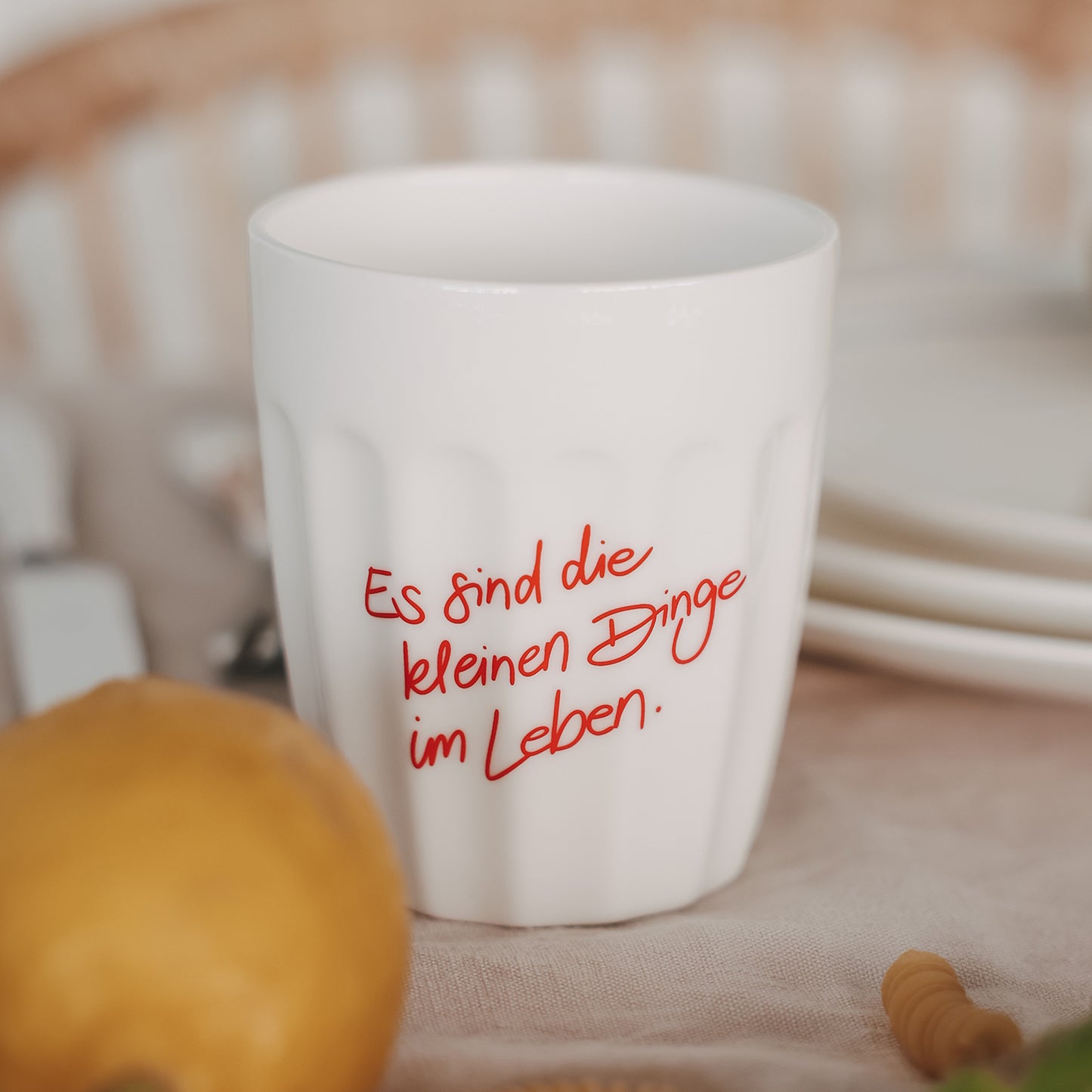 Becher Kleine Dinge rot (VE = 4 Stk.)