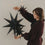 Papiersterne 3er Set schwarz (VE = 6 Sets)