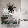 Étoiles en papier lot de 3 noir (VE = 6 lots)