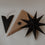 Étoiles en papier lot de 3 noir (VE = 6 lots)
