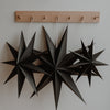 Étoiles en papier lot de 3 noir (VE = 6 lots)