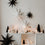 Étoiles en papier lot de 3 noir (VE = 6 lots)