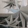 Étoiles en papier lot de 3 gris (VE = 6 lots)