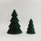 Papiertanne lot de 2 vert foncé (VE = 6 sets)
