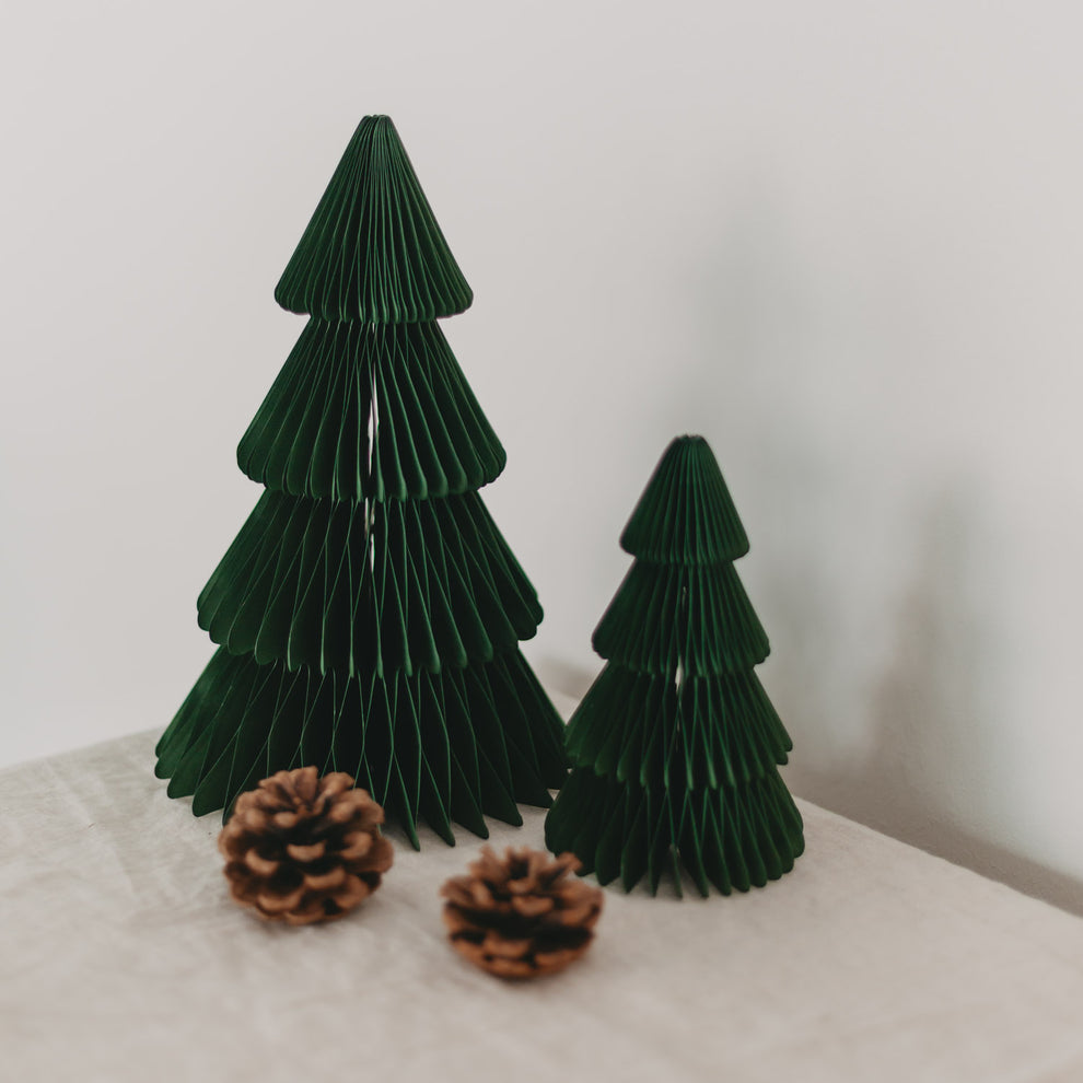 Papiertanne lot de 2 vert foncé (VE = 6 sets)