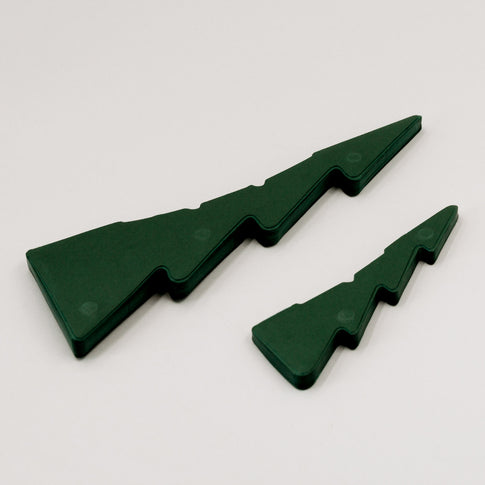 Papiertanne lot de 2 vert foncé (VE = 6 sets)