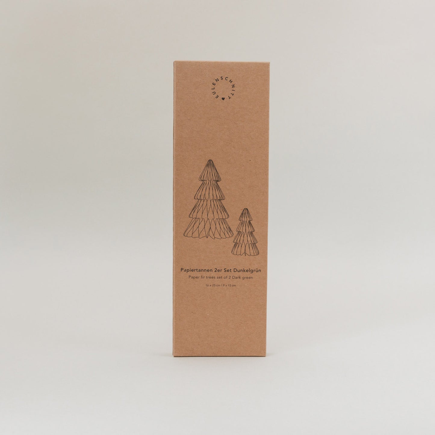 Papiertanne lot de 2 vert foncé (VE = 6 sets)