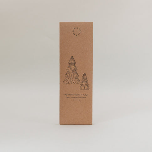 Papiertanne lot de 2 naturel (VE = 6 sets)