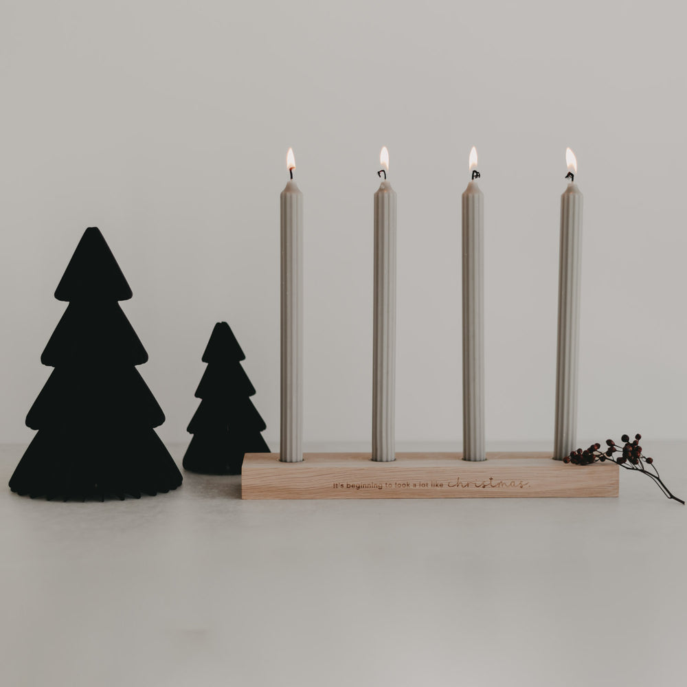 Papiertanne lot de 2 noir (VE = 6 sets)