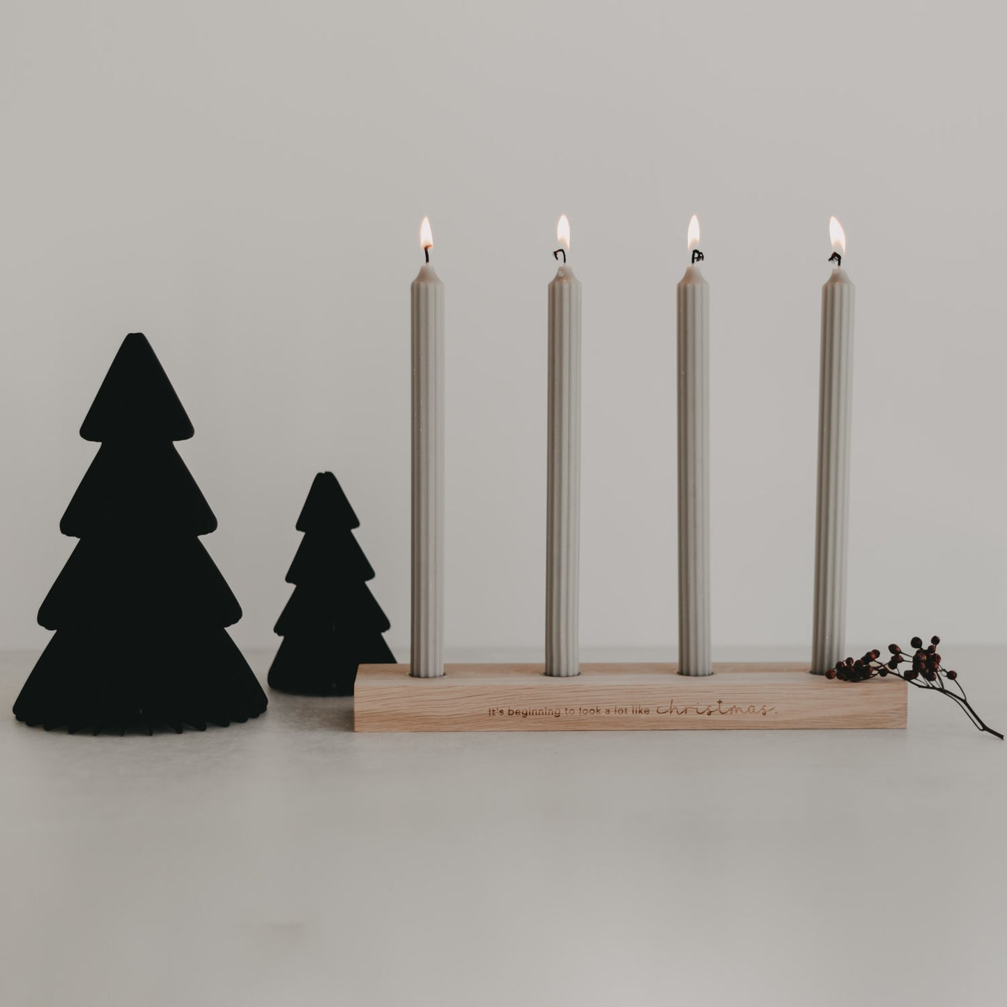 Papiertanne lot de 2 noir (VE = 6 sets)