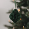 Étiquettes en papier lot de 3 10cm vert foncé (VE = 6 pcs)