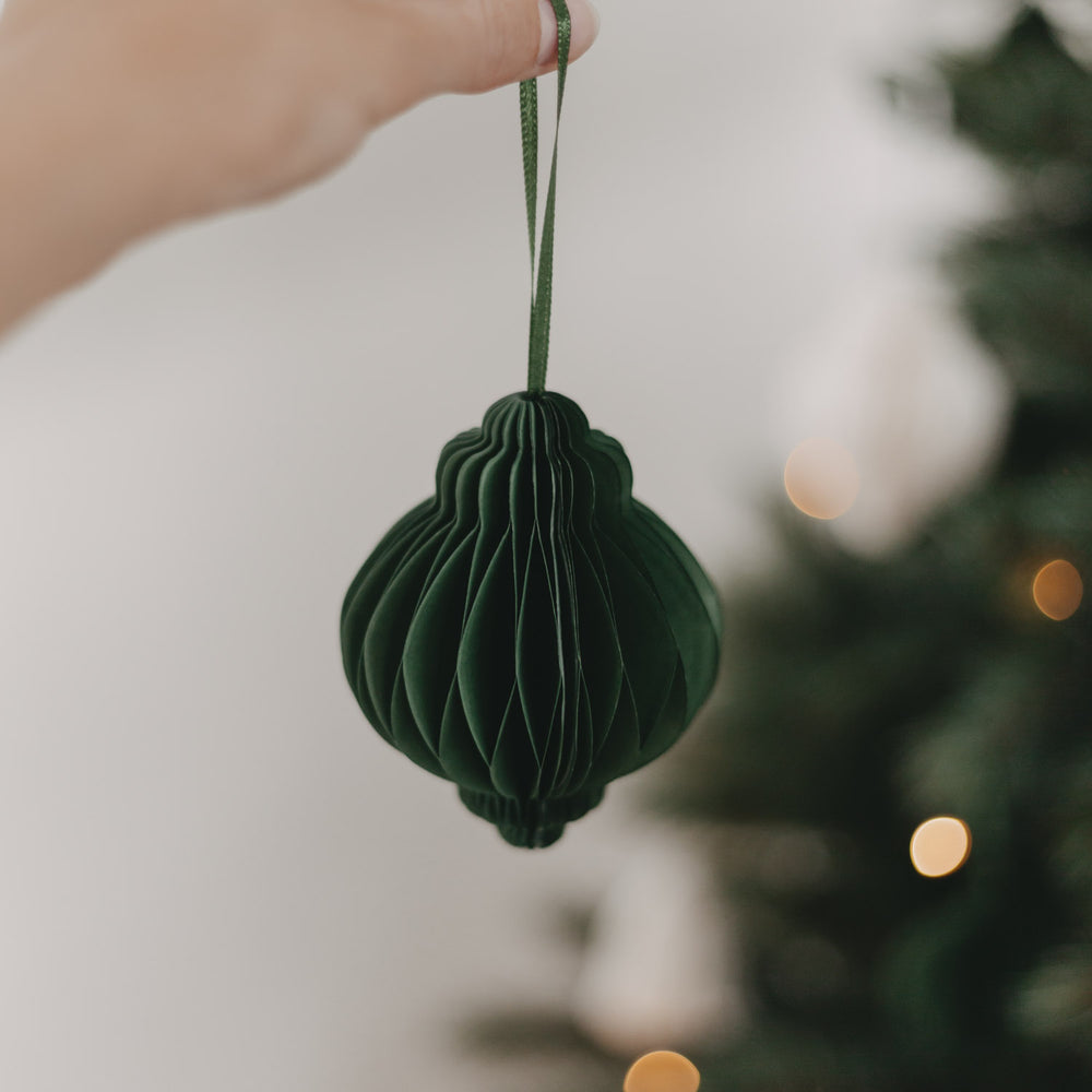Étiquettes en papier lot de 3 10cm vert foncé (VE = 6 pcs)