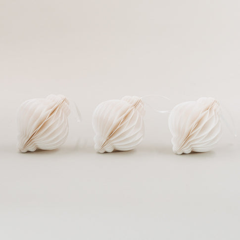 Papieranhänger 3er Set 10cm natur (VE = 6 Stk.)