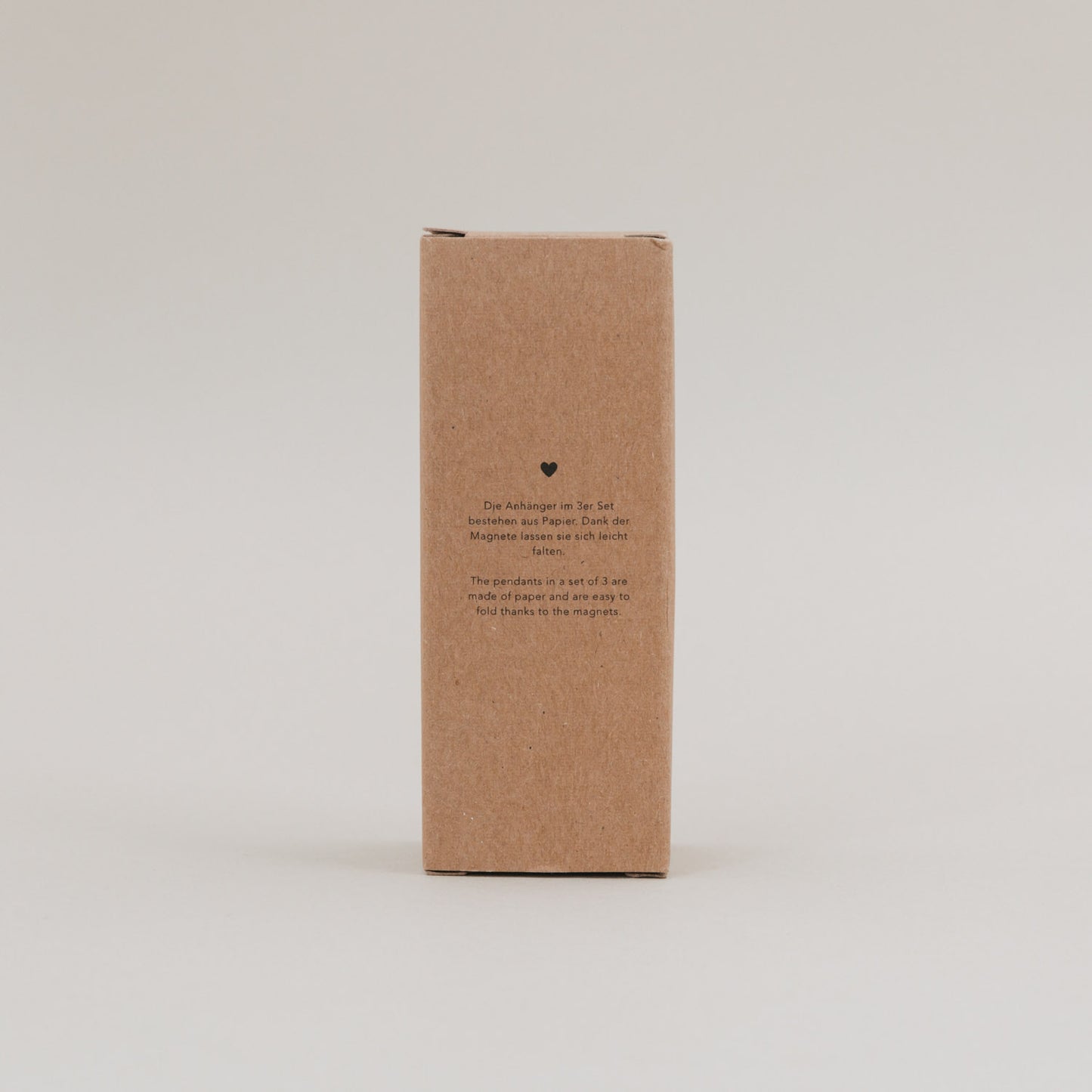 Papieranhänger 3er Set 10cm natur (VE = 6 Stk.)