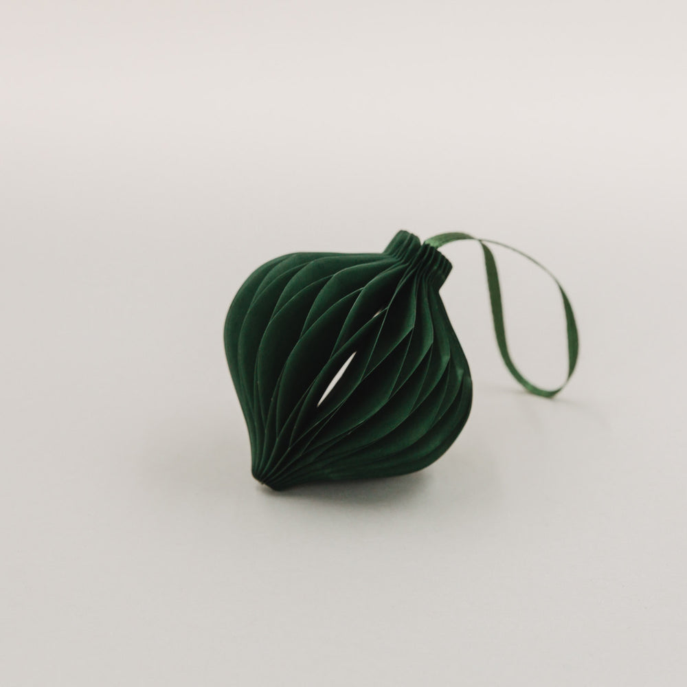 Étiquettes en papier lot de 3 7cm vert foncé (VE = 6 pcs)