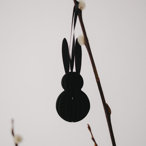 Papieranhänger 6er Set Ostern schwarz (VE = 6 Stk.)