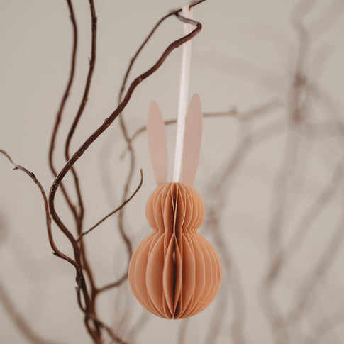 Papieranhänger 6er Set Ostern peach (VE = 6 Stk.)