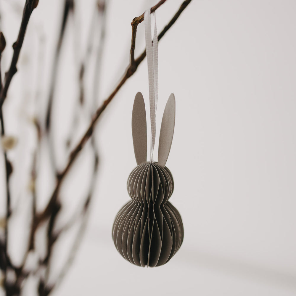 Papieranhänger 6er Set Ostern grau (VE = 6 Stk.)