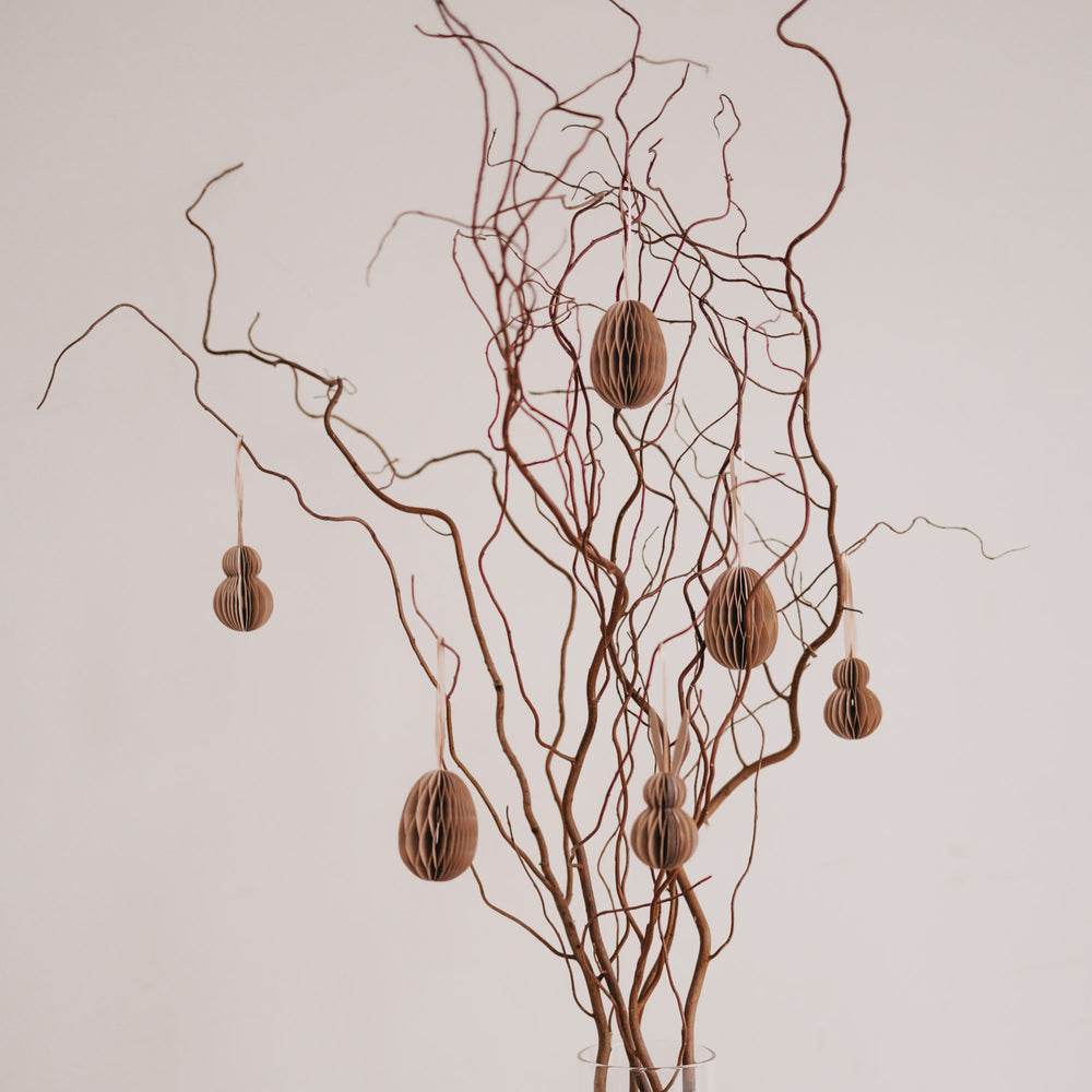 Papieranhänger 6er Set Ostern natur  (VE = 6 Stk.)