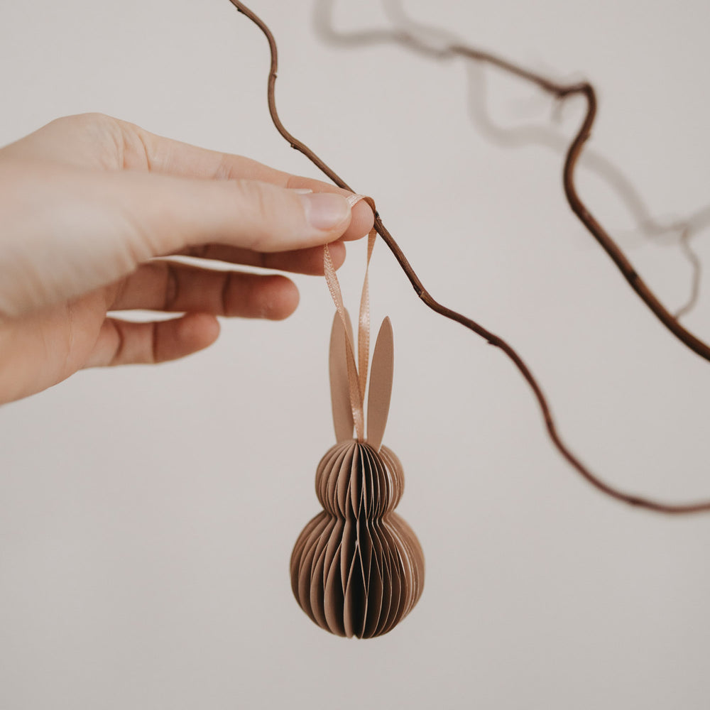 Papieranhänger 6er Set Ostern natur  (VE = 6 Stk.)