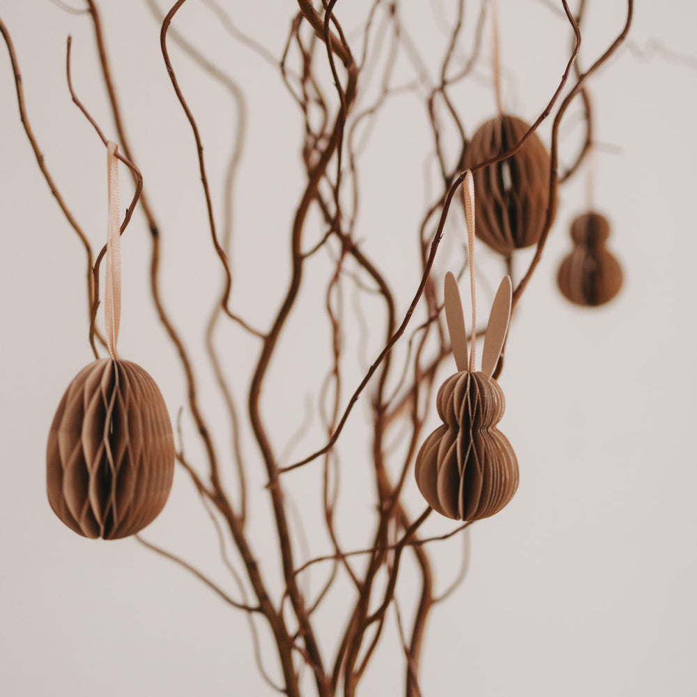 Papieranhänger 6er Set Ostern natur  (VE = 6 Stk.)