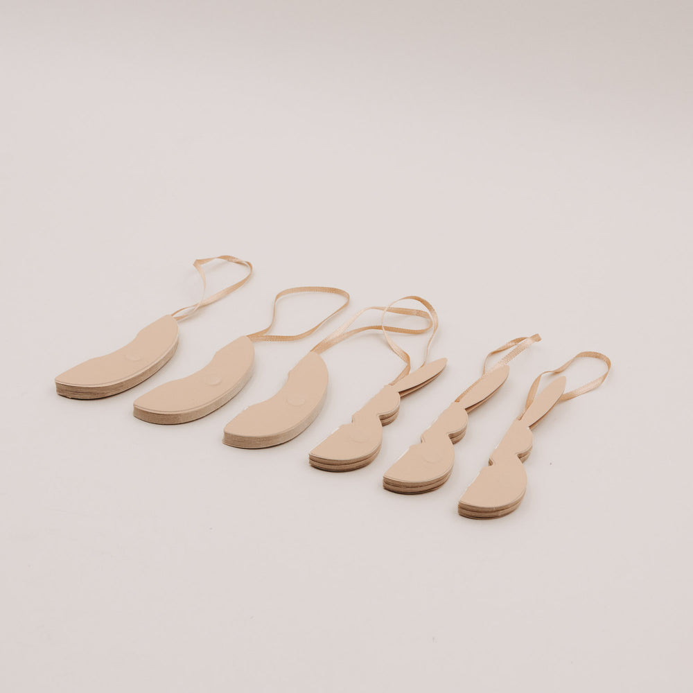 Papieranhänger 6er Set Ostern natur  (VE = 6 Stk.)