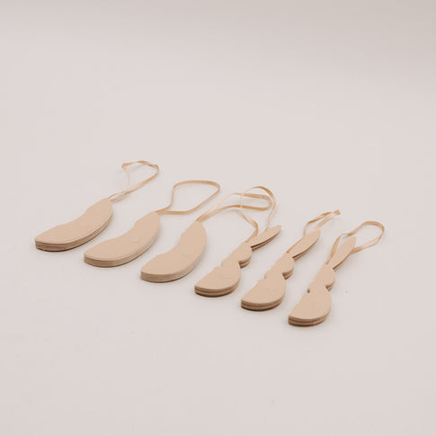 Papieranhänger 6er Set Ostern natur  (VE = 6 Stk.)